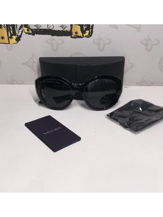 New Prada SPR 01Y 09V-5S0 Women’s Sunglasses – Black Marble main image 5